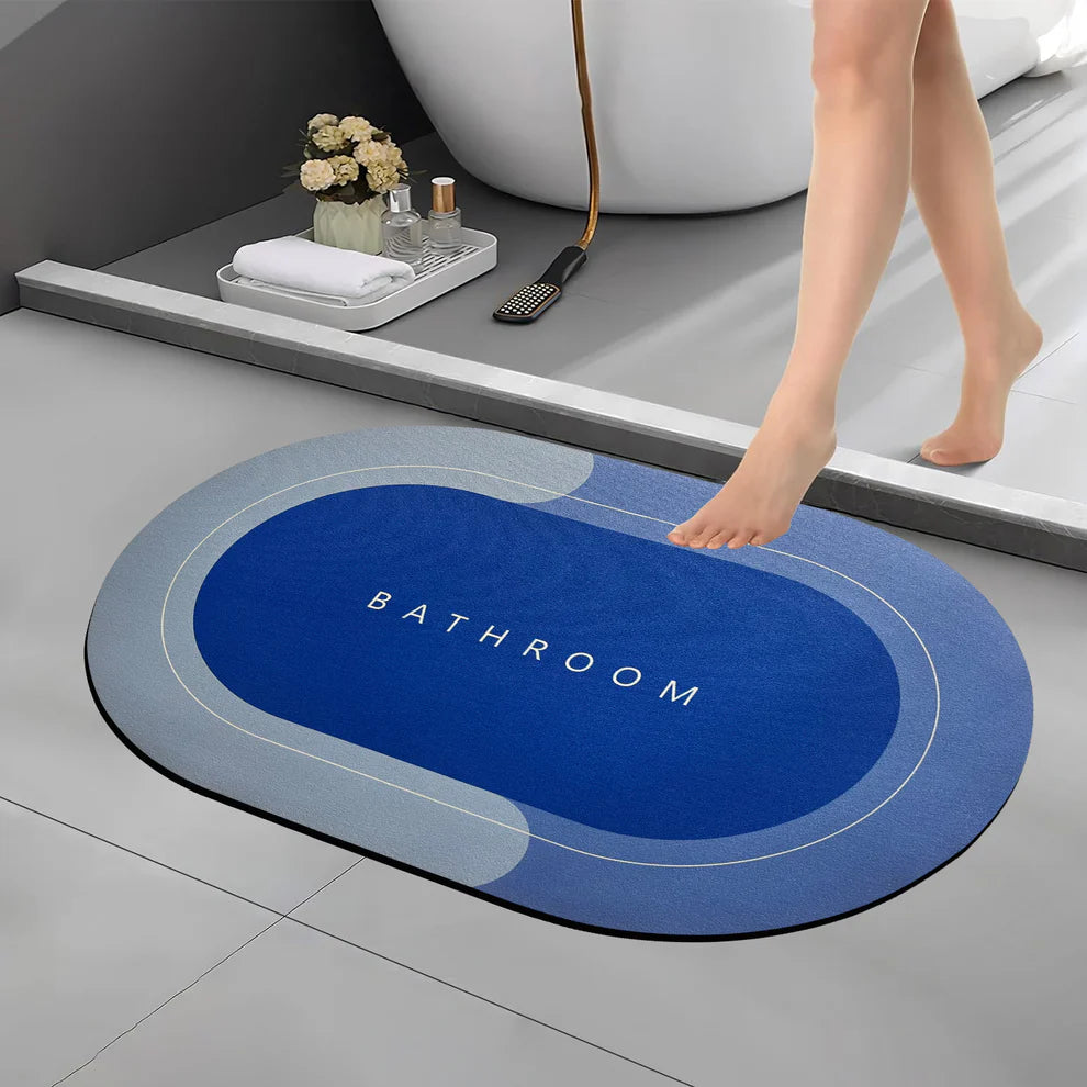 Water-Absorbent Anti-Slip Mat Set – Medium Size (2 x 1.25 ft) | Quick-Dry Bathroom