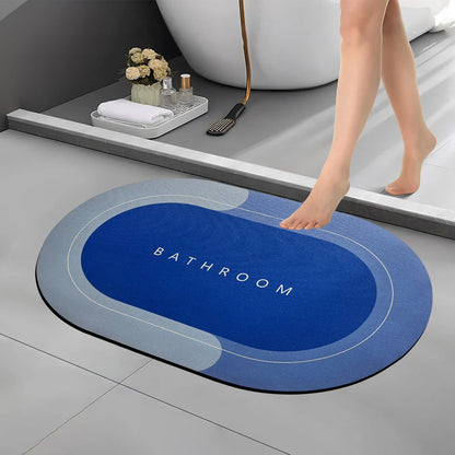 Water-Absorbent Anti-Slip Mat Set – Medium Size (2 x 1.25 ft) | Quick-Dry Bathroom